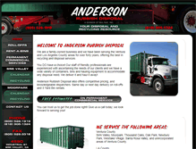 Tablet Screenshot of andersonrubbishdisposal.com